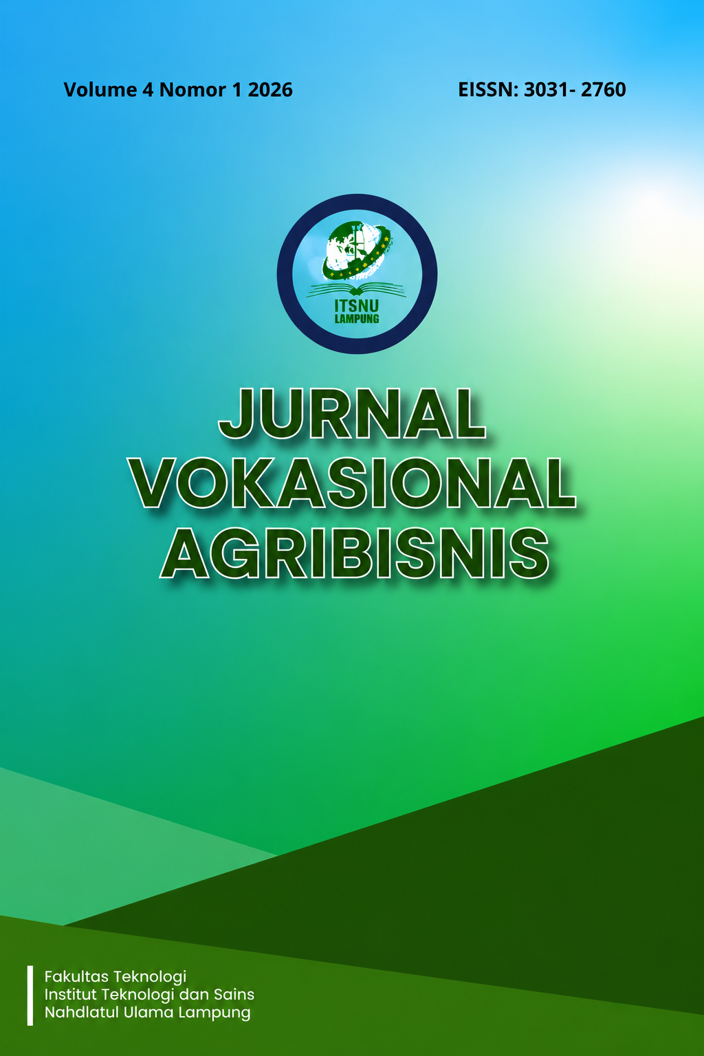 					View Vol. 4 No. 1 (2026): Jurnal Vokasional Agribisnis
				